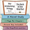 Homeschool Resource Co. Book Cover Colorful book cover for 'The Wilderking Trilogy' by Jonathan Rogers, featuring a stack of books and an open book with the title and author.