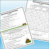 Slide2 Homeschool resource worksheet with word search and reading comprehension activities for homeschooling students.