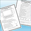 Slide2 Educational worksheets for homeschooling with chapter titles and questions on the Borrowers story.