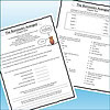 Slide2 Homeschool resource worksheet featuring chapter five of 'The Borrowers Avenged' with questions and activities for students.