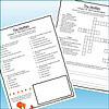 Slide2 Homeschool resource worksheets featuring chapter 5 and 7 questions from The Moffats for homeschooling activities.