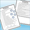 Slide2 Homeschool resource worksheet with snowflake illustrations for winter learning activities.