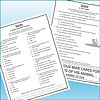 Slide2 Homeschool resource worksheet on socks with questions and activities for children.