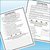 Slide2 Image of a homeschool worksheet titled 'Chocolate Fever' with questions and handwriting space for students.