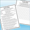 Slide2 Open book with text from 'The Door Within' by Aidan, highlighting key themes of adventure and heroism, on a blue background.
