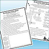 Slide2 Homeschool Resource Co. educational worksheet featuring a crossword puzzle and reading activity for children.