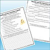 Slide2 Homeschool Resource Co. educational worksheet on the Cherokee Legend with fill-in-the-blank questions and a small illustration of a traditional Cherokee dress.
