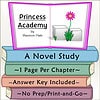 Princess Academy Homeschool Book Cover Cover of Princess Academy by Shannon Hale featuring a pink flower and gray blocks, for homeschool study resource.