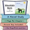 Homeschool Science Book Cover Cover of 'Mountain Born' by Elizabeth Yates, featuring a mountain landscape with a black sheep, blue sky, and sun, for homeschooling science studies.