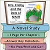 Mrs. Frisby and the Rats of NIMH Book Cover Illustration of the book cover for Mrs. Frisby and the Rats of NIMH by Robert C. O'Brien, featuring a garden scene with a rock, grass, and a sunny sky.