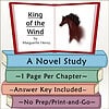 King of the Wind Book Cover Book cover of 'King of the Wind' by Marguerite Henry featuring a horse and an open book with study details.