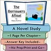 The Borrowers Afloat Book Cover Children's educational book cover for 'The Borrowers Afloat' by Mary Norton, featuring a boat floating on water with a sunny sky, designed for homeschool learning.