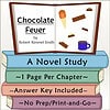 Chocolate Fever Book Cover for Homeschool Illustration of a book cover titled Chocolate Fever by Robert Kimmel Smith with images of chocolate and ice cream.