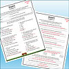 Slide3 Homeschool resource worksheet with colorful illustrations and answer key for chapter 6 and 2 questions.