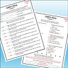 Slide3 Homeschool Resource Co. educational worksheet with answer key for Chapter 7, Caleb's story, featuring questions on main ideas and details.