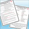 Slide3 Close-up of a homeschool worksheet titled 'The Borrowers Afloat' with answer key and highlighted answers.