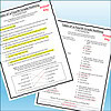 Slide3 Educational worksheet titled 'Tales of a Fourth Grade Nothing' with answer key and questions for children.