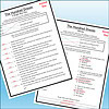 Slide3 Homeschool resource worksheet featuring vocabulary and comprehension questions for 'The Hundred Dresses' by Eleanor Estes.