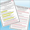 Slide3 Homeschool Resource Co. educational worksheet with highlighted answers and annotations for homeschooling activities.