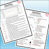 Slide3 Educational worksheet for homeschool learning with questions and answer key about being Baxters and snowmen.