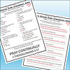 Sample worksheet from Homeschool Resource Co. featuring questions about Grandma's attic story and prayer activities for homeschool learning.