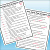 Sample pages from Grandma's Attic storybook with handwritten notes and annotations.