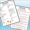 Slide3 Homeschool resource worksheet for summer chapter with answer key and illustrations of ice cream cones.