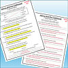 Slide3 Homeschool Resource Co. worksheet for Henry and the Clubhouse with answer key and highlighted answers.