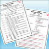 Educational worksheet titled 'Ramona the Pest' with questions and answer key, used for homeschooling activities.