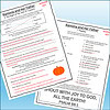 Slide3 Educational worksheet for Ramona and Her Father story with questions and pumpkin illustration.
