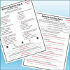 Homeschool resource quiz sheets for Ramona Quimby, Age 8, with multiple-choice questions and answer keys.
