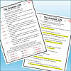 Slide3 Homeschool Resource Co. educational worksheet with highlighted answers and notes for homeschooling activities.