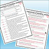Two pages of a worksheet from Homeschool Resource Co. featuring questions and activities about Geraldine Woolkins' adventures, designed for homeschooling students.