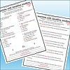 Slide3 Homeschool resource worksheet with questions and answers for Geraldine Woolkins' story, featuring colorful highlights and annotations.