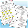 Slide3 Close-up of a homeschool science worksheet titled 'Chocolate Fever' with highlighted answers and annotations.