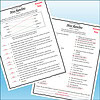 Educational worksheets for children featuring reading comprehension and vocabulary exercises from Homeschool Resource Co.