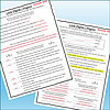 Slide3 Homeschool Resource Co. educational worksheet with answer key and colorful annotations for homeschooling activities.