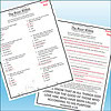 Slide3 Educational worksheet for homeschool students featuring questions about 'The Door Within' story and Bible verse Romans 8:28.