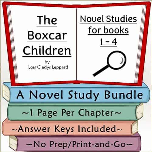 The Boxcar Children Novel Study Bundle Books 1-4