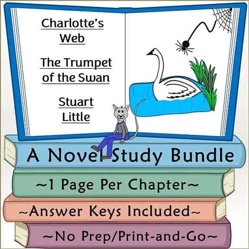 Charlotte's Web, Stuart Little, and The Trumpet of the Swan Novel Study Bundle