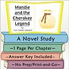 Homeschool Resource Co. Book Cover Cover of 'Mandie and the Cherokee Legend' by Lois Gladys Leppard, featuring a yellow book with a bag illustration and colorful stacked books.