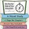 Slide319 On the Far Side of the Mountain Novel Study