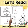 Homeschool Phonics Practice Book for Kids Colorful homeschool phonics practice book with cat illustrations and vocabulary exercises for early learners.