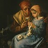 Homeschool Resource Co. A mother teaching her child knitting, emphasizing hands-on learning and craft skills.