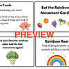 Screenshot 2026-06-17 at 11.13.09 AM Rainbow movement cards for kids with colorful fruit illustrations and fun activities for homeschooling.