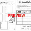 Screenshot 2026-06-18 at 10.11.28 PM My Sleep Rhythm Chart and My Calm Helpers worksheet for homeschooling, designed to track sleep patterns and promote relaxation.