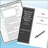 Slide1 Cover of 'The Prince Warriors and the Swords of Rhema' homeschool book with a sword illustration and space for student info.