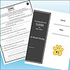 Slide1 Homeschool resource materials featuring a chapter study worksheet and a book cover for 'Goldie' by Ellen Miles, designed for homeschooling activities.