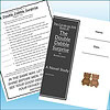 Slide1 Open children's book titled 'The Double Dabble Surprise' by Beverly Lewis, featuring a black cover with white text and two teddy bears on the page.