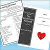 Slide1 Educational worksheet titled 'No Grown-ups Allowed' by Beverly Lewis for homeschool learning, featuring a black cover with white text and a red heart with 'Be Mine!' message.